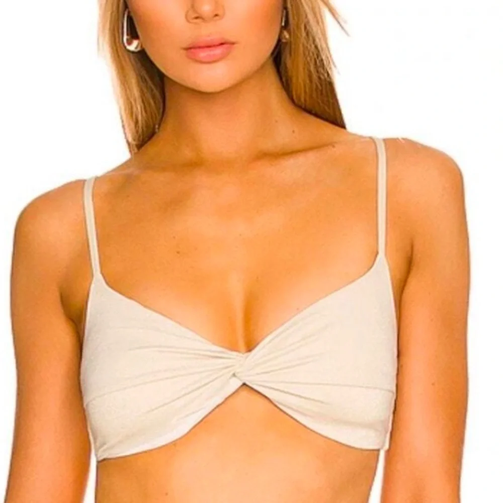 L*Space Ringo Shimmer Swim Top Size M